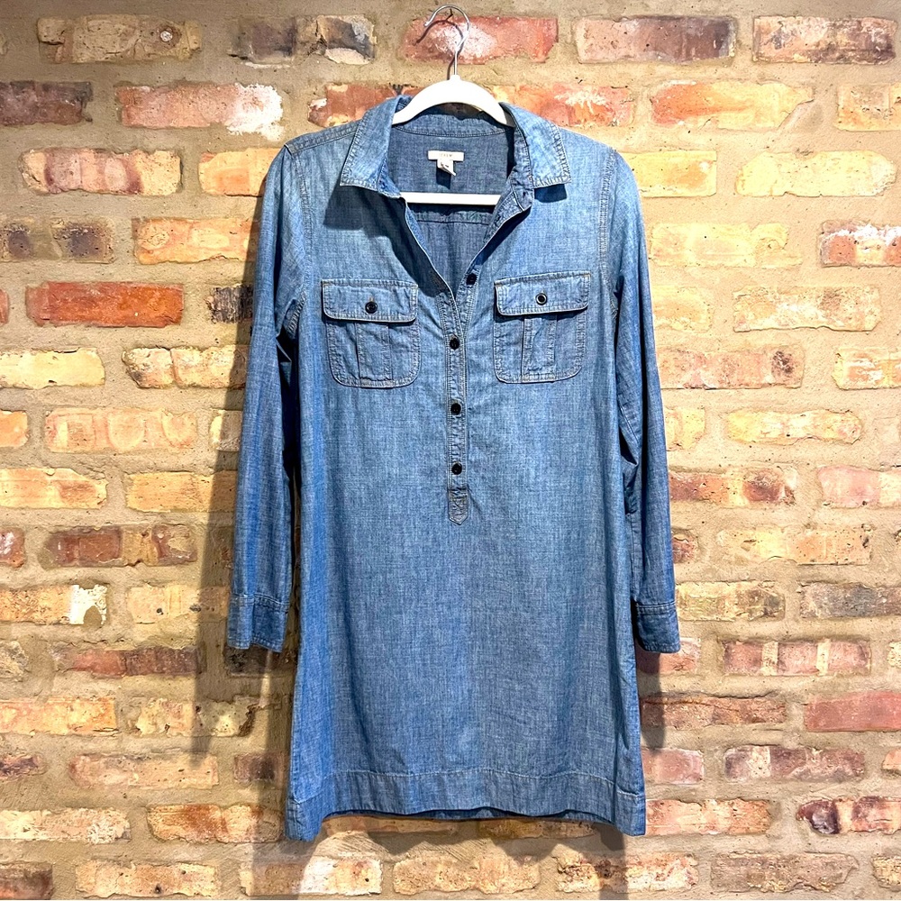 J. Crew denim dress- size 8